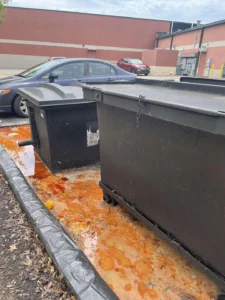 Restaurant Grease bin cleanup