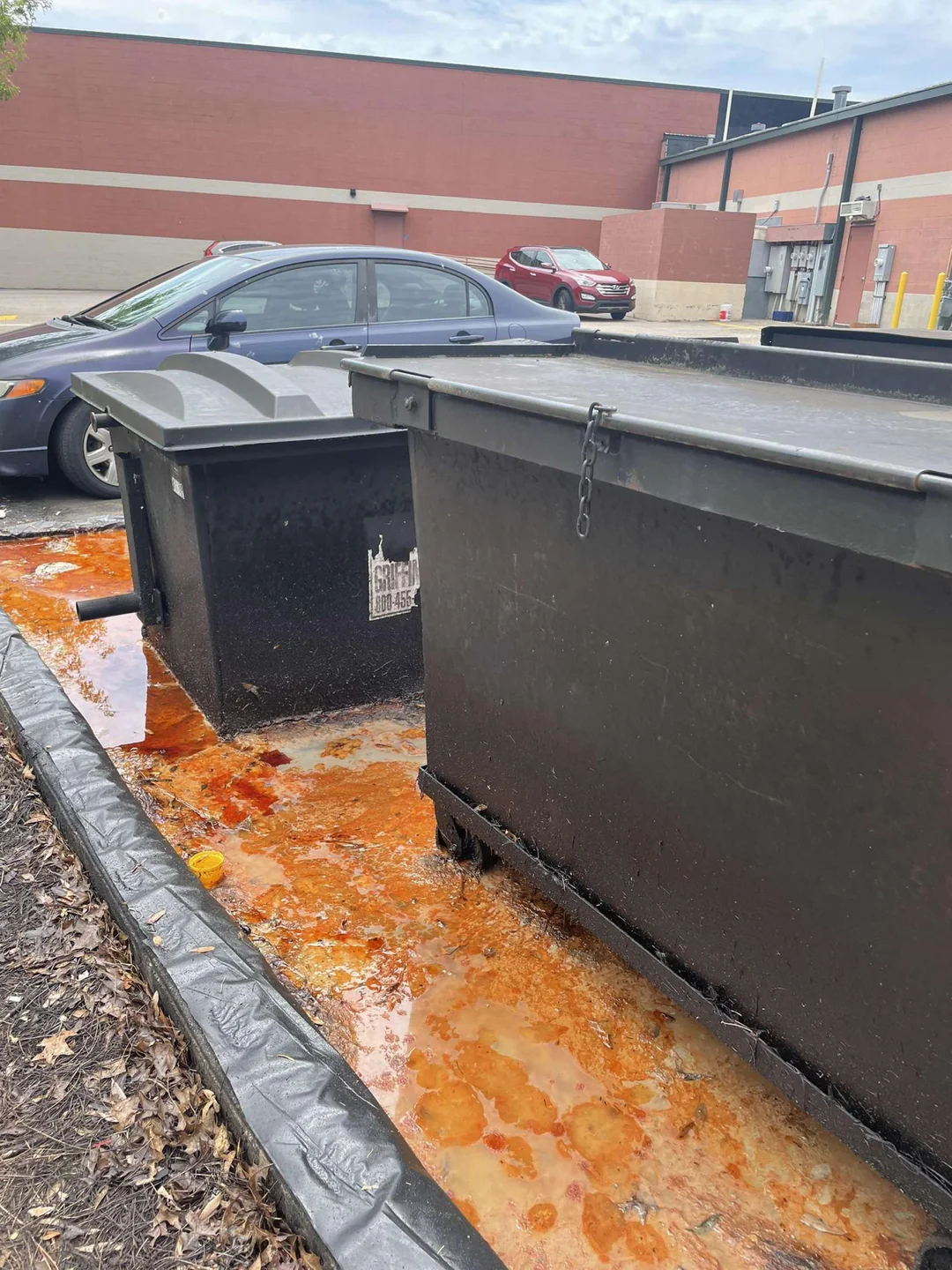 Restaurant Grease bin cleanup