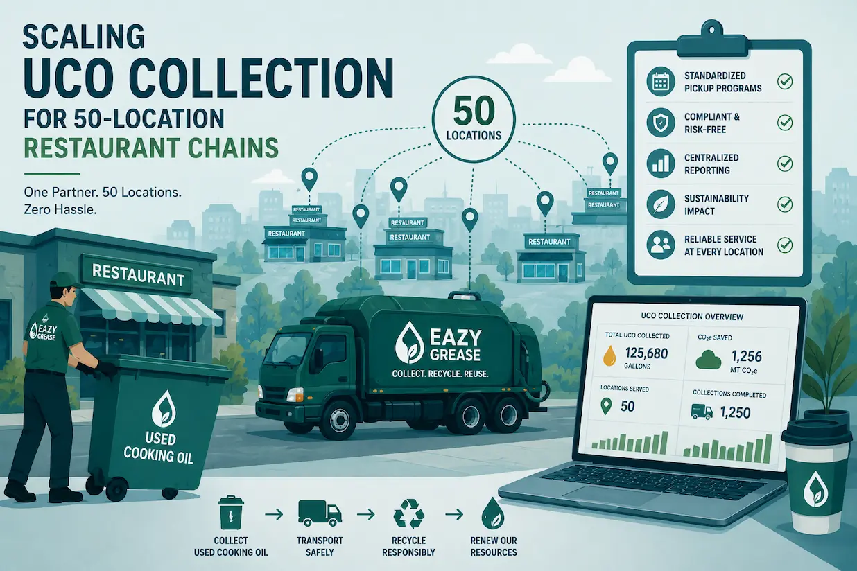 Scaling UCO Collection for 50-Location Restaurant Chains: The Operational Playbook
