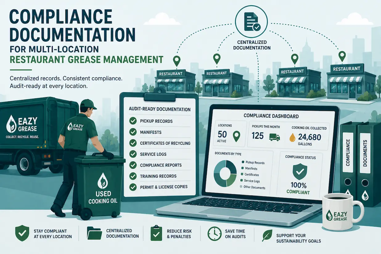 Compliance Documentation for Multi-Location Restaurant Grease Management
