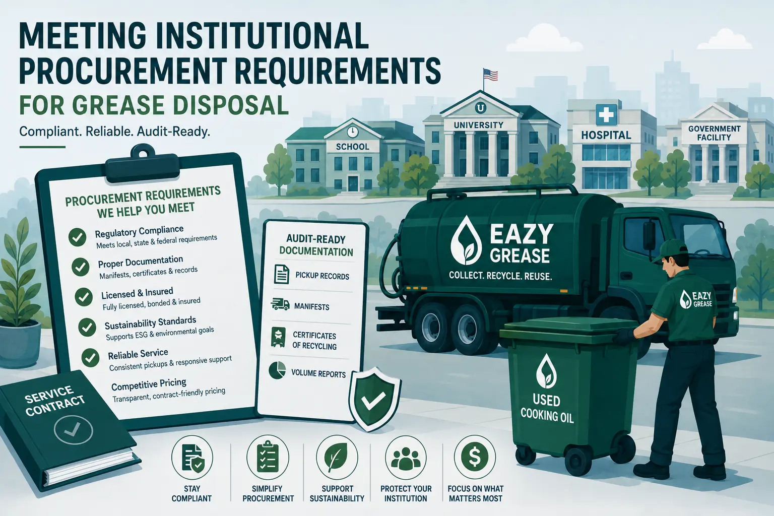 Meeting Institutional Procurement Requirements for Grease Disposal